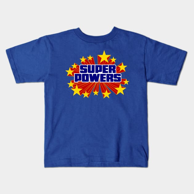 Super Powers logo Kids T-Shirt by MikeBock